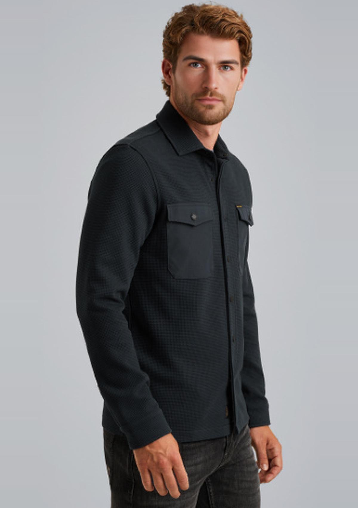 PSI2511246 5282 | Hemdjacke mit Waffelstruktur