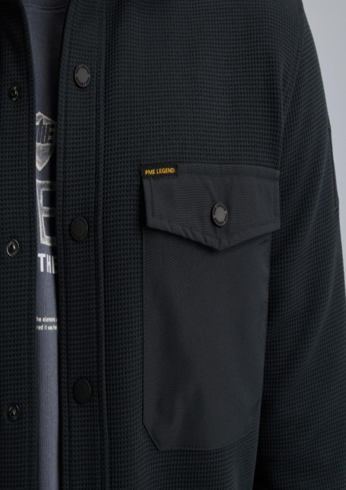 PSI2511246 5282 | Hemdjacke mit Waffelstruktur