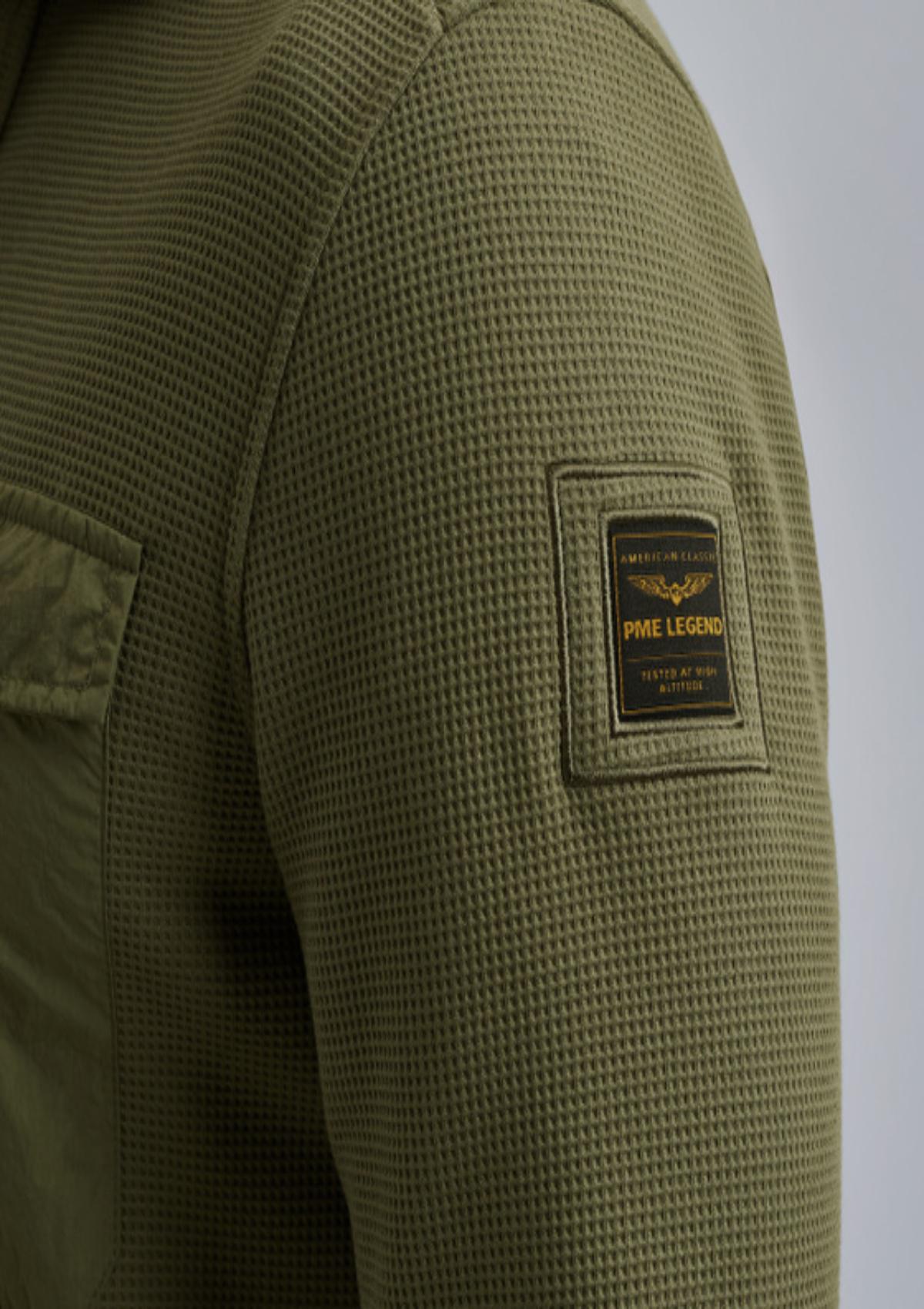 PSI2511246 6213 | Hemdjacke mit Waffelstruktur