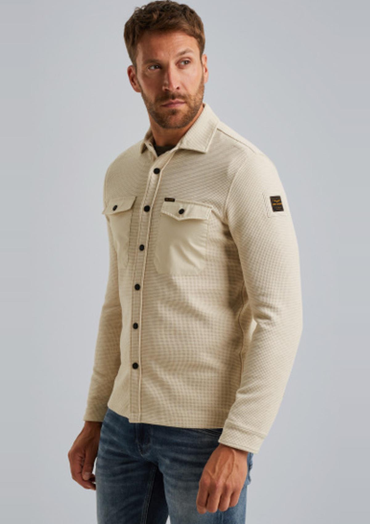 PSI2511246 7013 | Hemdjacke mit Waffelstruktur