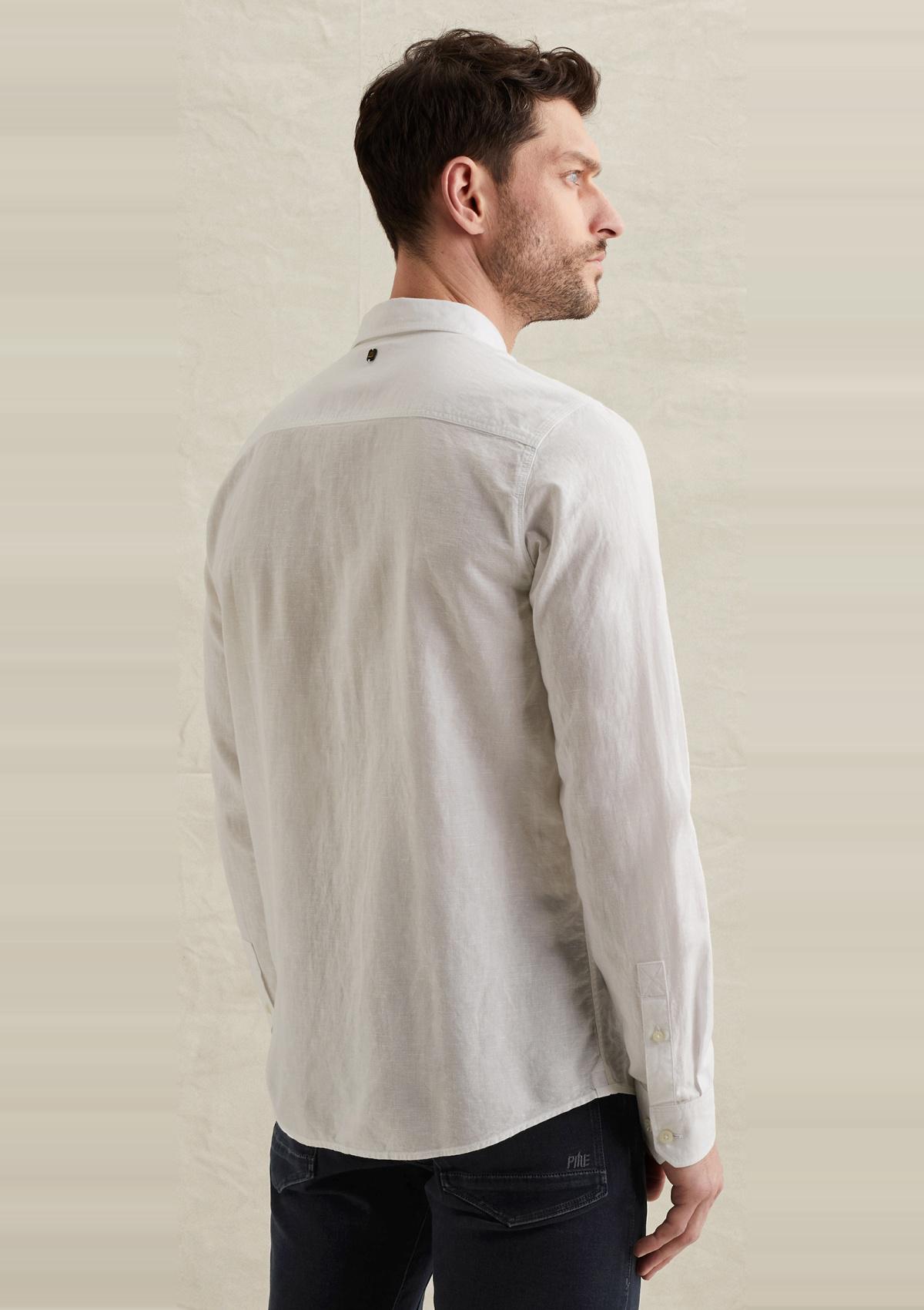 PSI2603243 7003 | Hemd aus Baumwolle/Leinen mit Garment-Dye-Waschung