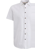 PME Legend Hemden PSIS2404211 7003 | Short Sleeve Shirt Ctn Linen 2tone