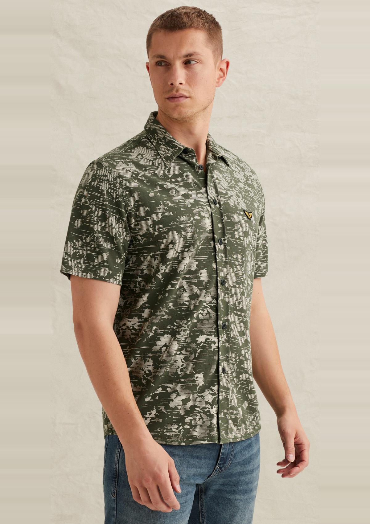 PSIS2603254 6150 | Hemd aus Jersey-Piqué mit Allover-Print