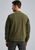 PME Legend Sweatshirts PSW2402411 6149 | Sweatjacke aus einer Materialmischung