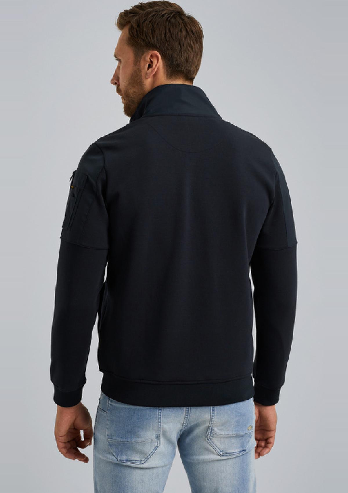 PME Legend Sweatshirts PSW2406413 5281 | Hybridjacke aus einer Materialmischung