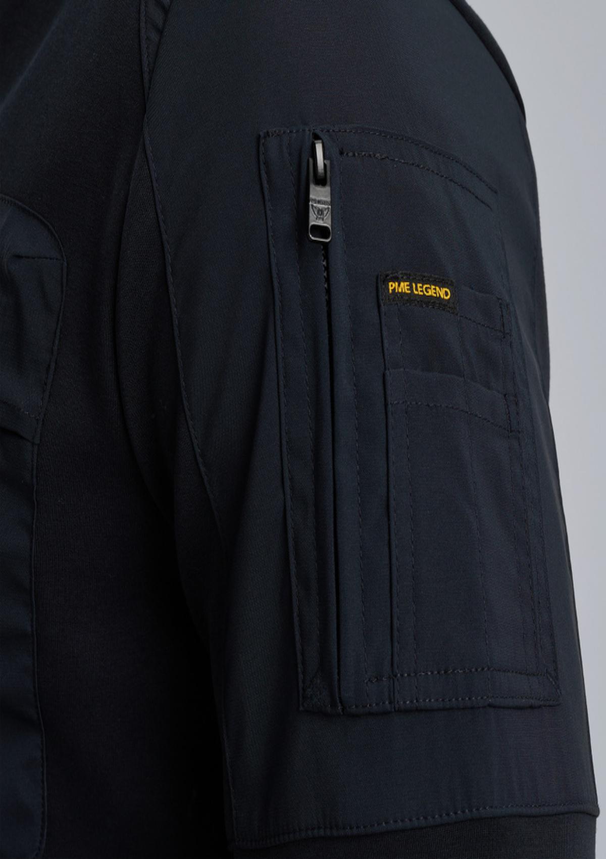 PME Legend Sweatshirts PSW2406413 5281 | Hybridjacke aus einer Materialmischung