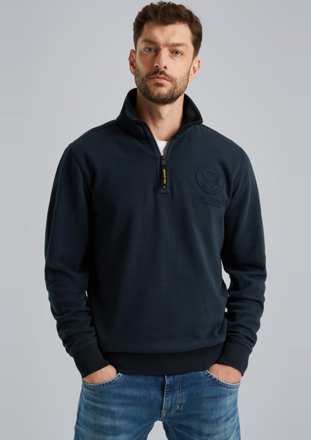 PSW2411483 5281 | Sweatshirt mit halbem Reißverschluss