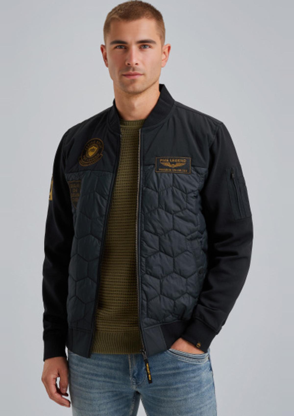 PSW2511485 5282 | Hybridjacke aus einer Materialmischung