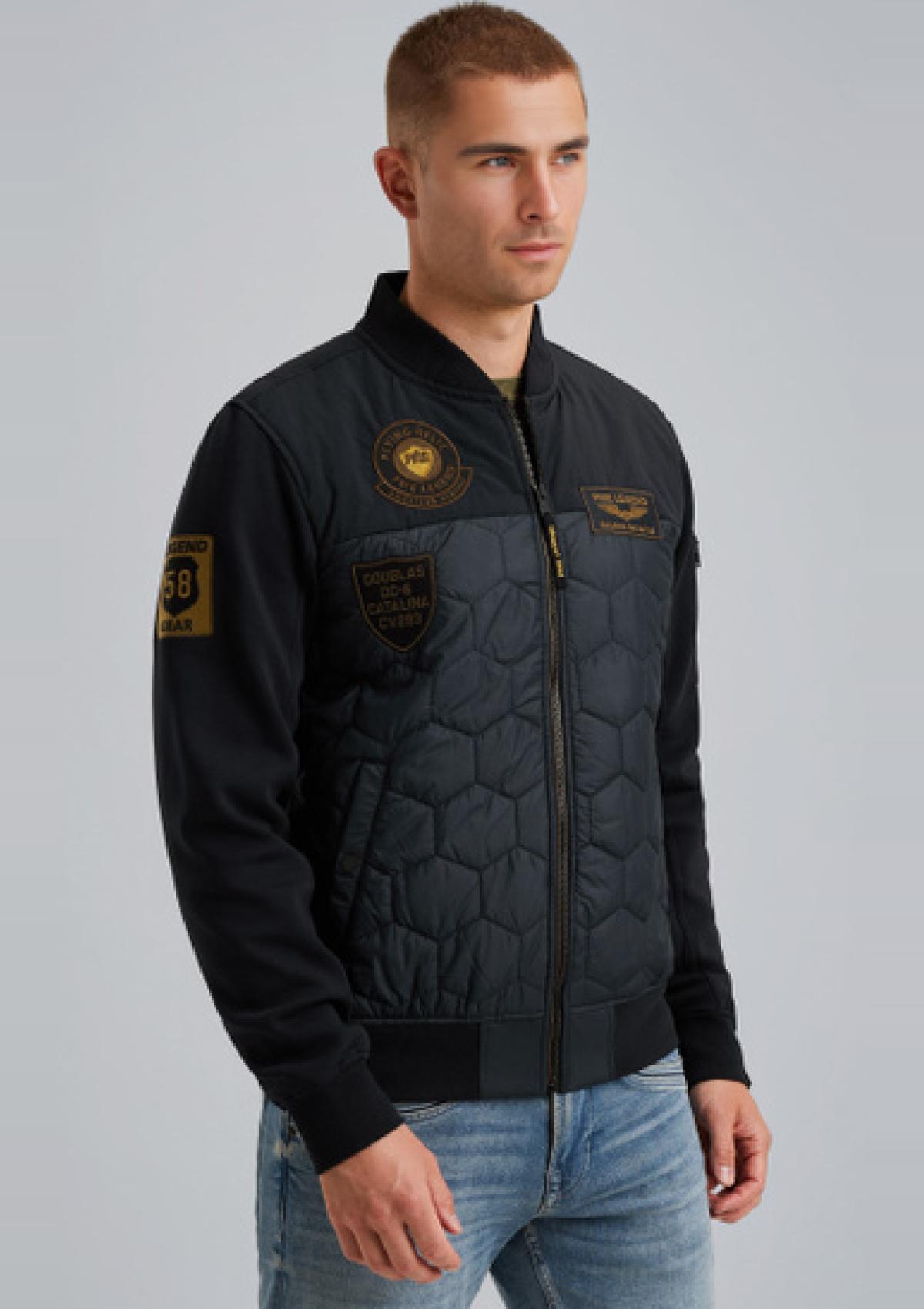 PSW2511485 5282 | Hybridjacke aus einer Materialmischung