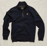 Thumbnail for PSW2608423 5281-Salute | Sweatshirt mit halbem Reißverschluss und Badge