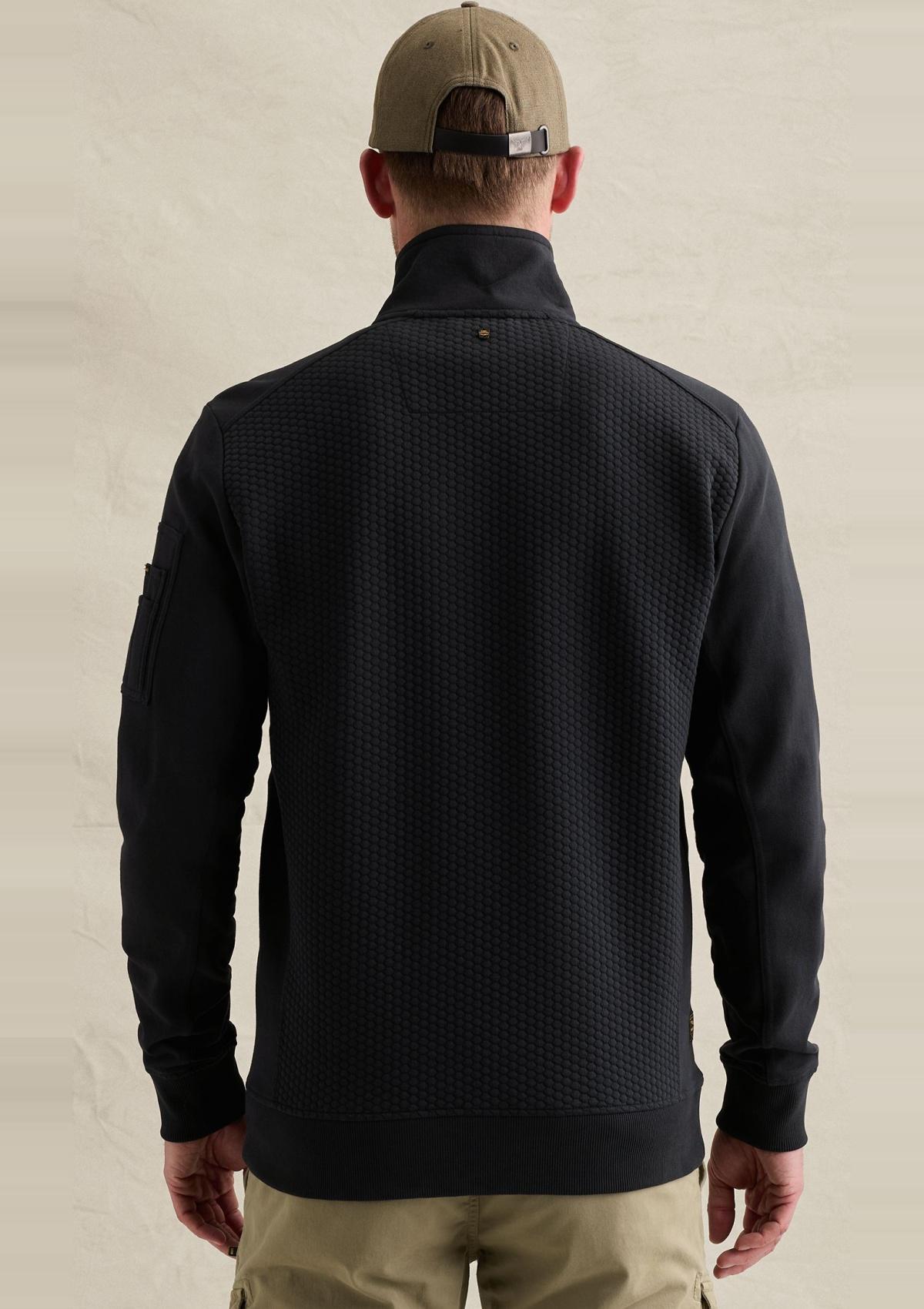 PSW2608436 5281-Salute | Sweatshirt mit Jacquardmuster und Flight-Pocket