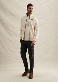 Thumbnail for PSW2608436 910-Bone White Melee | Sweatshirt mit Jacquardmuster und Flight-Pocket