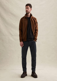 Thumbnail for PSW2609437 8168-Cappuccino | Sweatjacke mit Reißverschluss und Steppmuster
