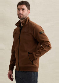 Thumbnail for PSW2609437 8168-Cappuccino | Sweatjacke mit Reißverschluss und Steppmuster