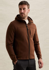 Thumbnail for PSW2609458 8168-Cappuccino | Sweatjacke mit Kapuze und Reißverschluss