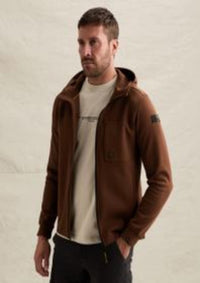 Thumbnail for PSW2609458 8168-Cappuccino | Sweatjacke mit Kapuze und Reißverschluss