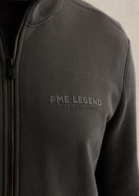 Thumbnail for PSW2610325 9140-Obsidian | Sweatjacke mit Reißverschluss und Stehkragen