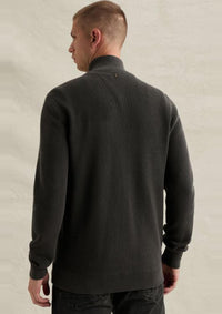 Thumbnail for PSW2610325 9140-Obsidian | Sweatjacke mit Reißverschluss und Stehkragen