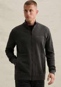Thumbnail for PSW2610325 9140-Obsidian | Sweatjacke mit Reißverschluss und Stehkragen