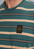 PME Legend T-Shirts PTSS2403582 6019 | Short sleeve r-neck yd stripe jers