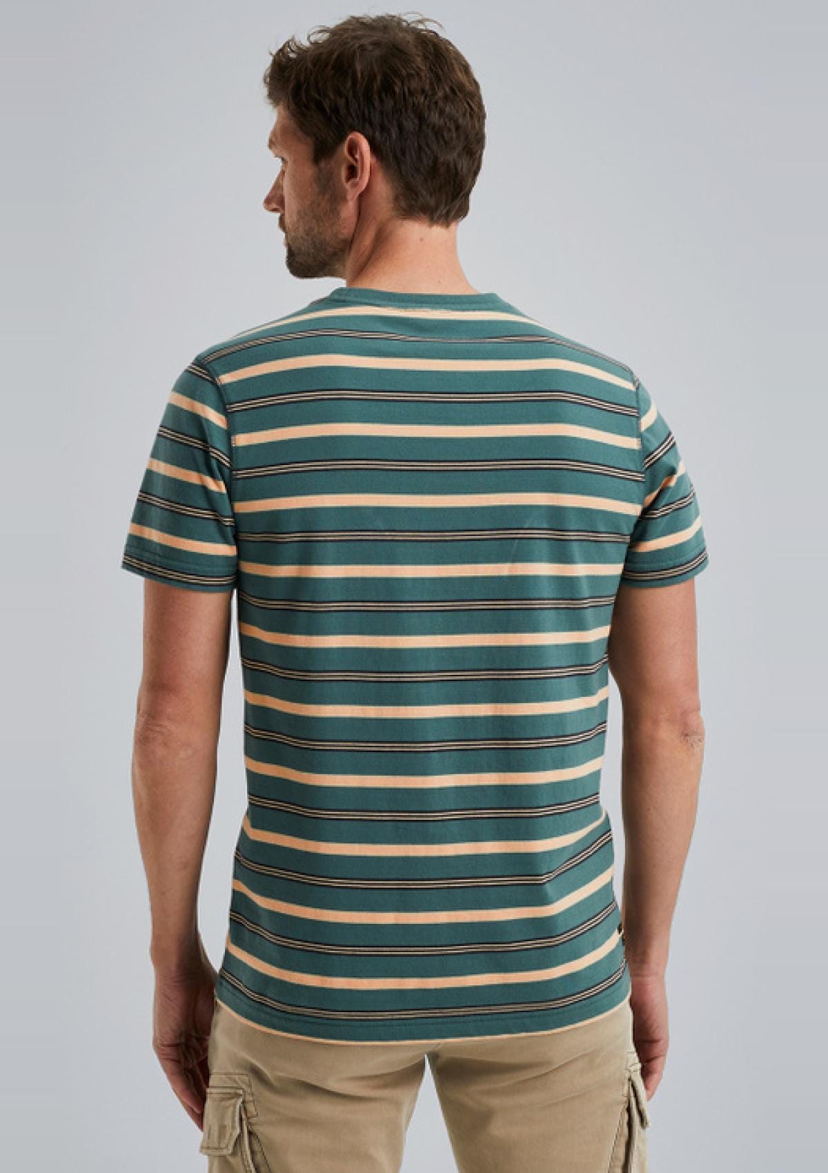 PME Legend T-Shirts PTSS2403582 6019 | Short sleeve r-neck yd stripe jers