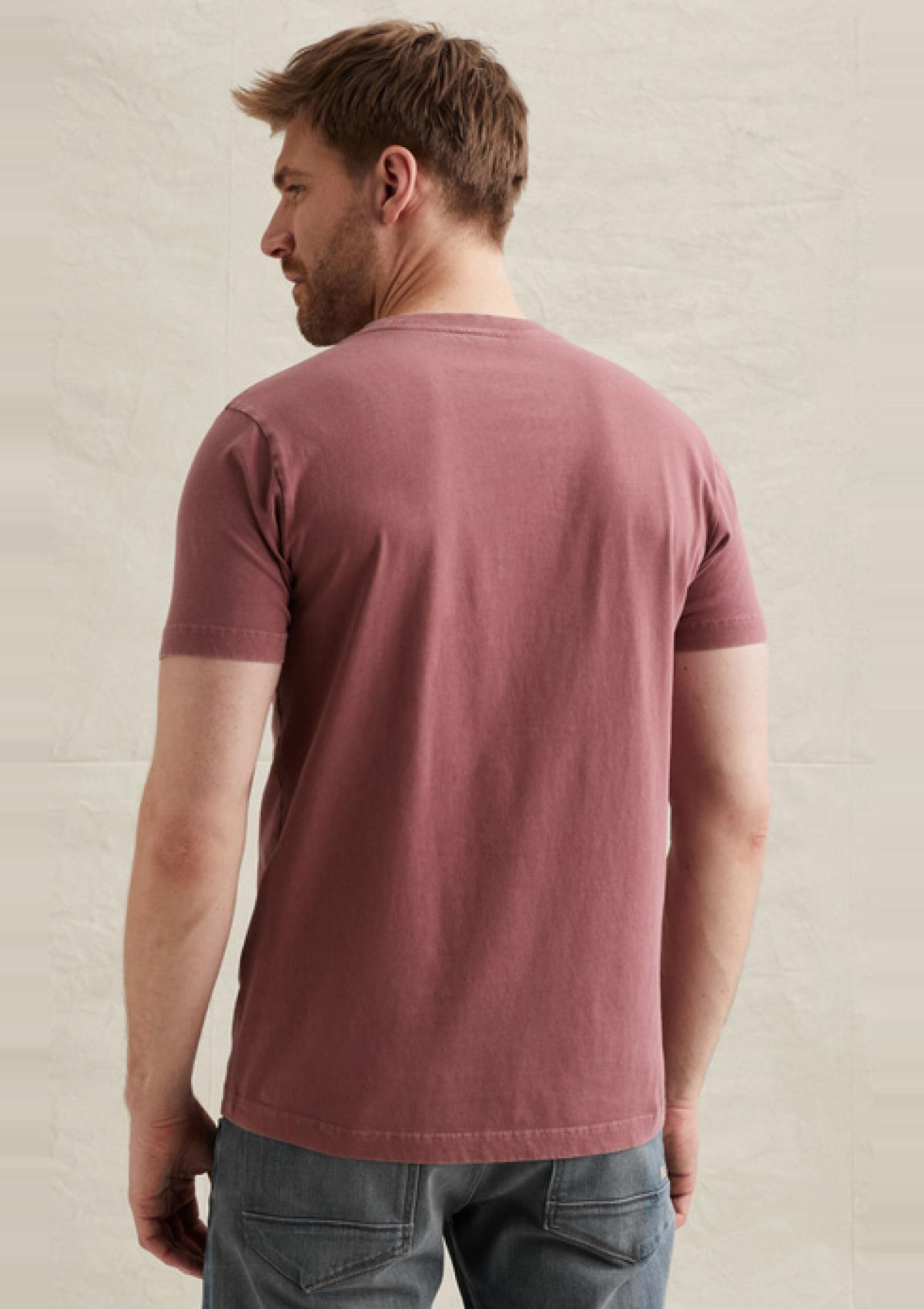 PTSS2602562 4085 | T-Shirt mit Garment-Dye-Waschung und Badge