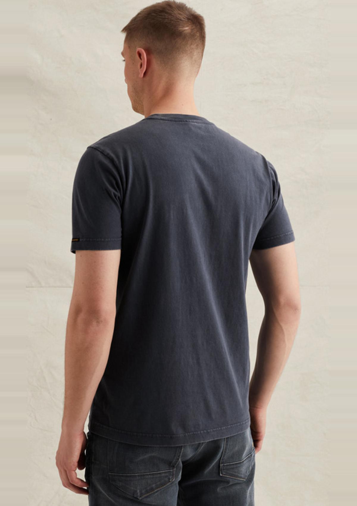 PTSS2602562 5116 | T-Shirt mit Garment-Dye-Waschung und Badge