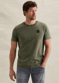 Thumbnail for PTSS2602562 6415 | T-Shirt mit Garment-Dye-Waschung und Badge