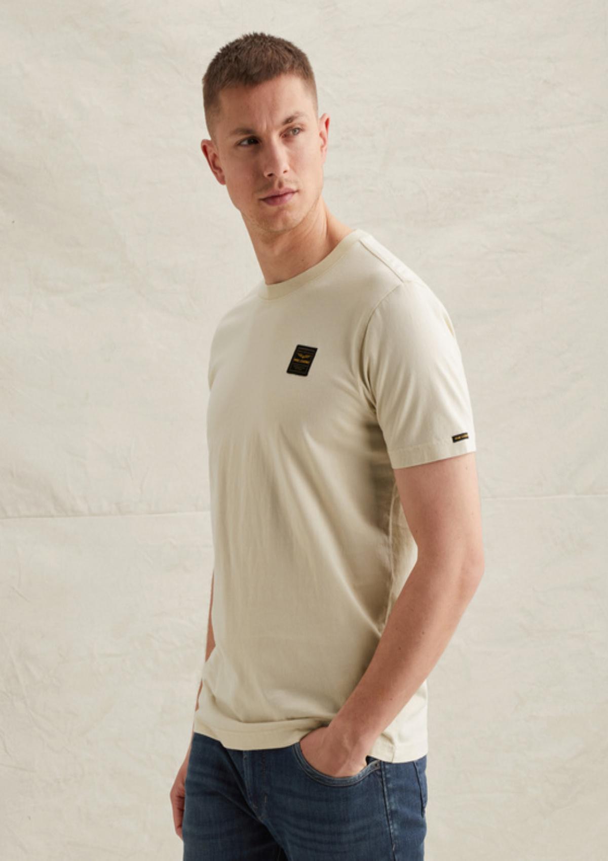 PTSS2602562 7013 | T-Shirt mit Garment-Dye-Waschung und Badge