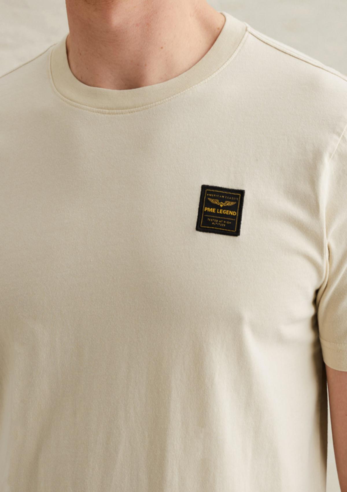 PTSS2602562 7013 | T-Shirt mit Garment-Dye-Waschung und Badge