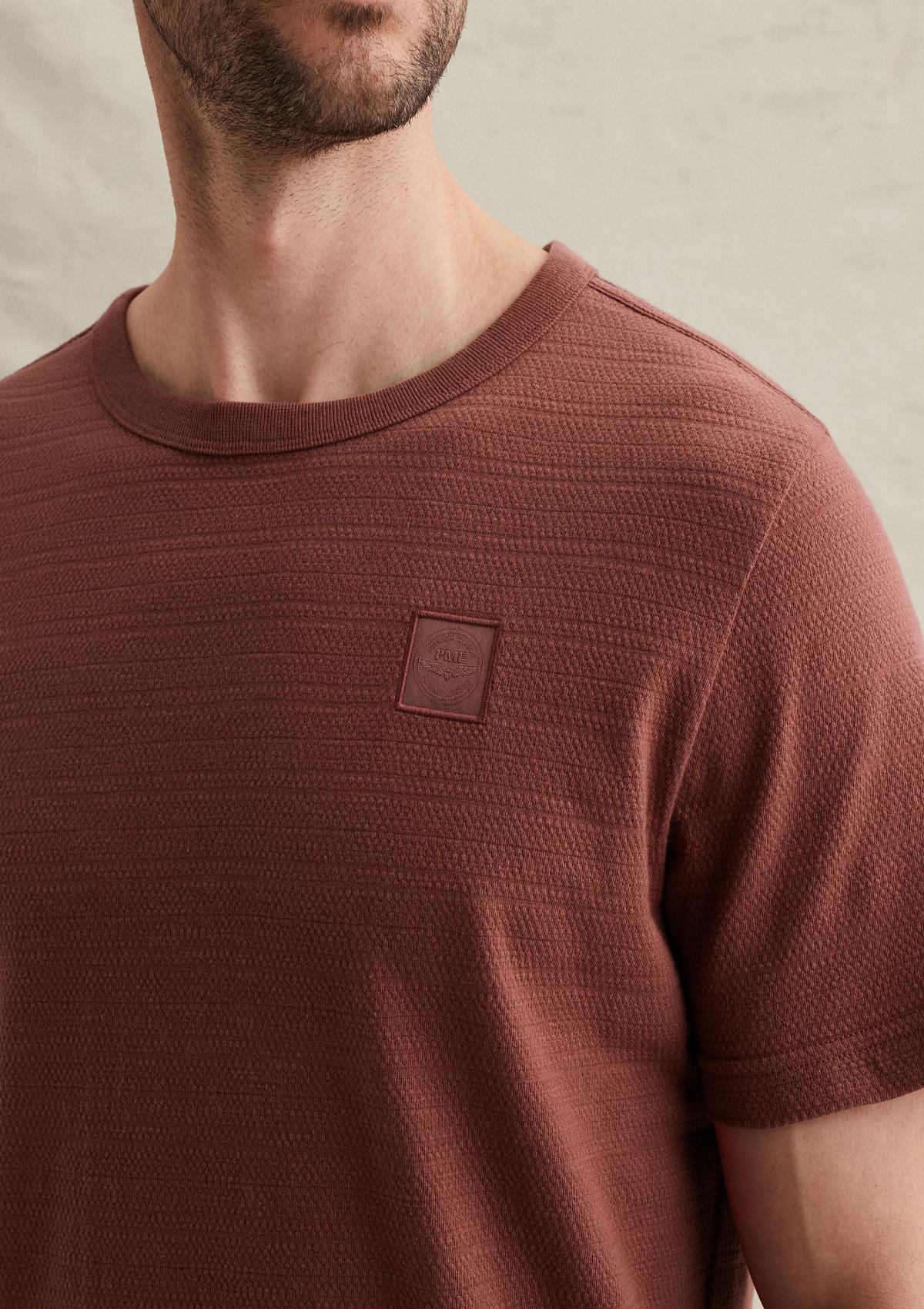 PTSS2602563 4085 | T-Shirt mit Jacquard-Streifenmuster