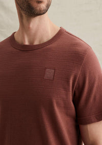 Thumbnail for PTSS2602563 4085 | T-Shirt mit Jacquard-Streifenmuster