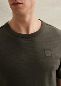 Thumbnail for PTSS2602563 8039 | T-Shirt mit Jacquard-Streifenmuster