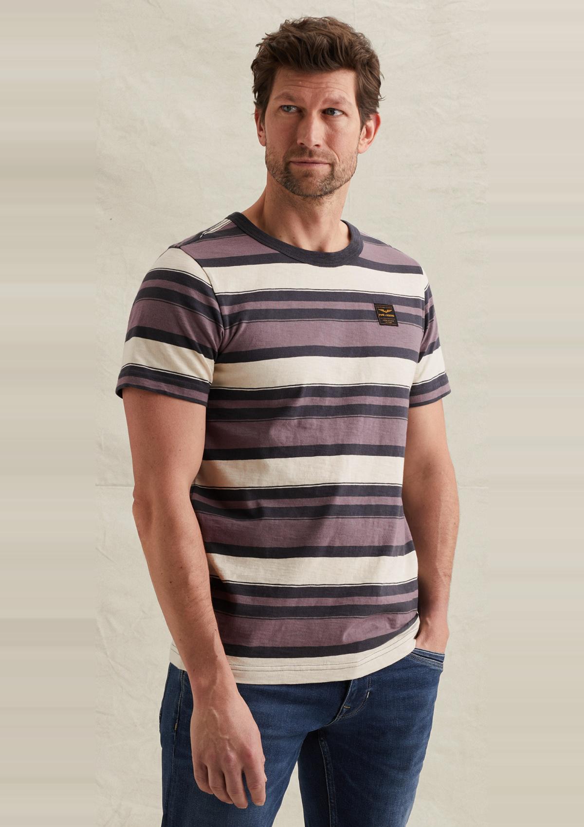 PTSS2603589 4323 | T-Shirt mit mehrfarbigem Streifenmuster