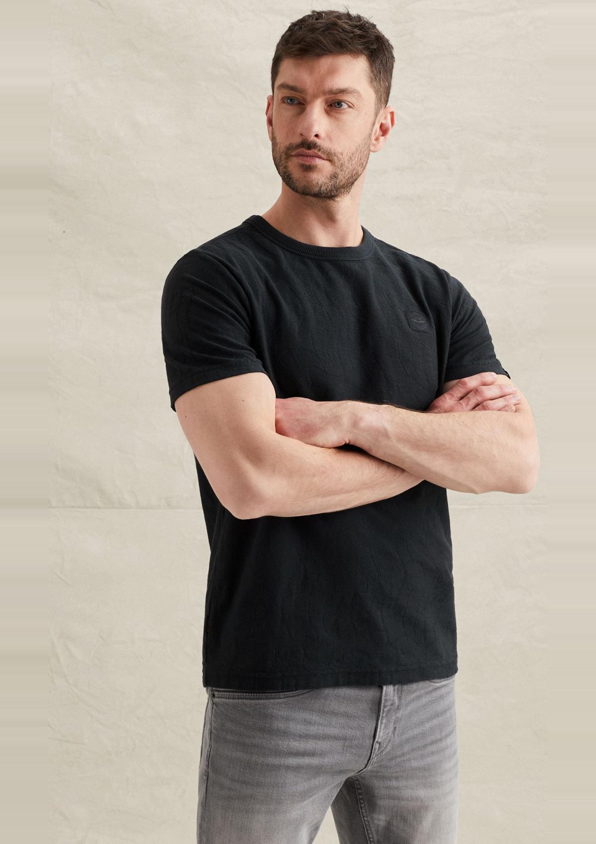 PTSS2604564 5282 | T-Shirt aus Jersey mit Allover-Jacquardmuster