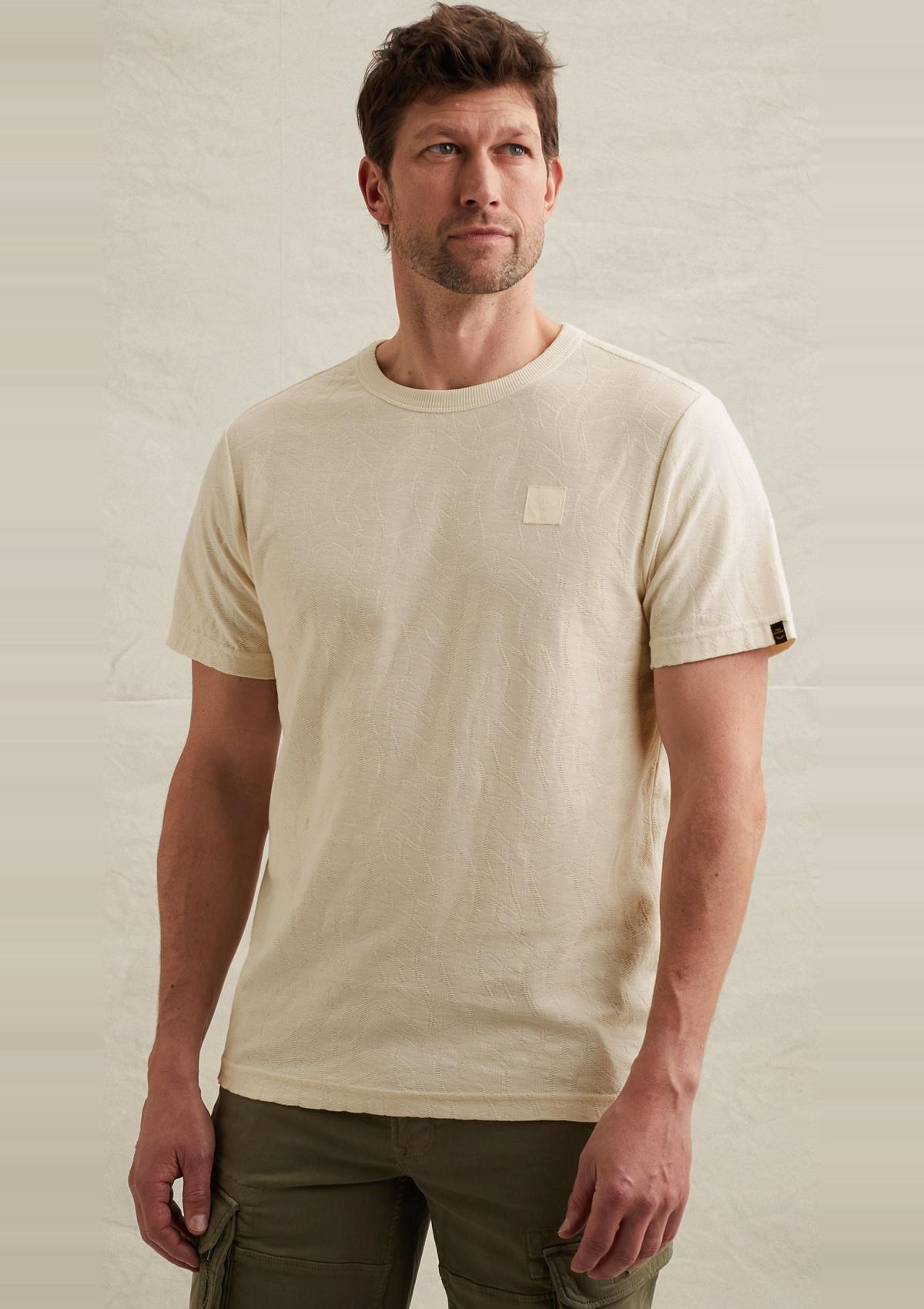 PTSS2604564 7001 | T-Shirt aus Jersey mit Allover-Jacquardmuster