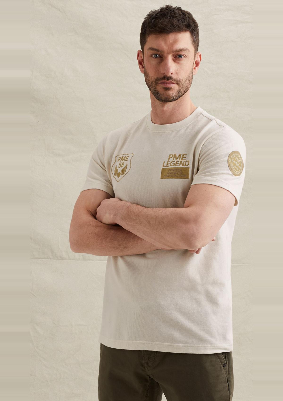 PTSS2604576 7001 | T-Shirt aus Jersey mit mehreren Badges