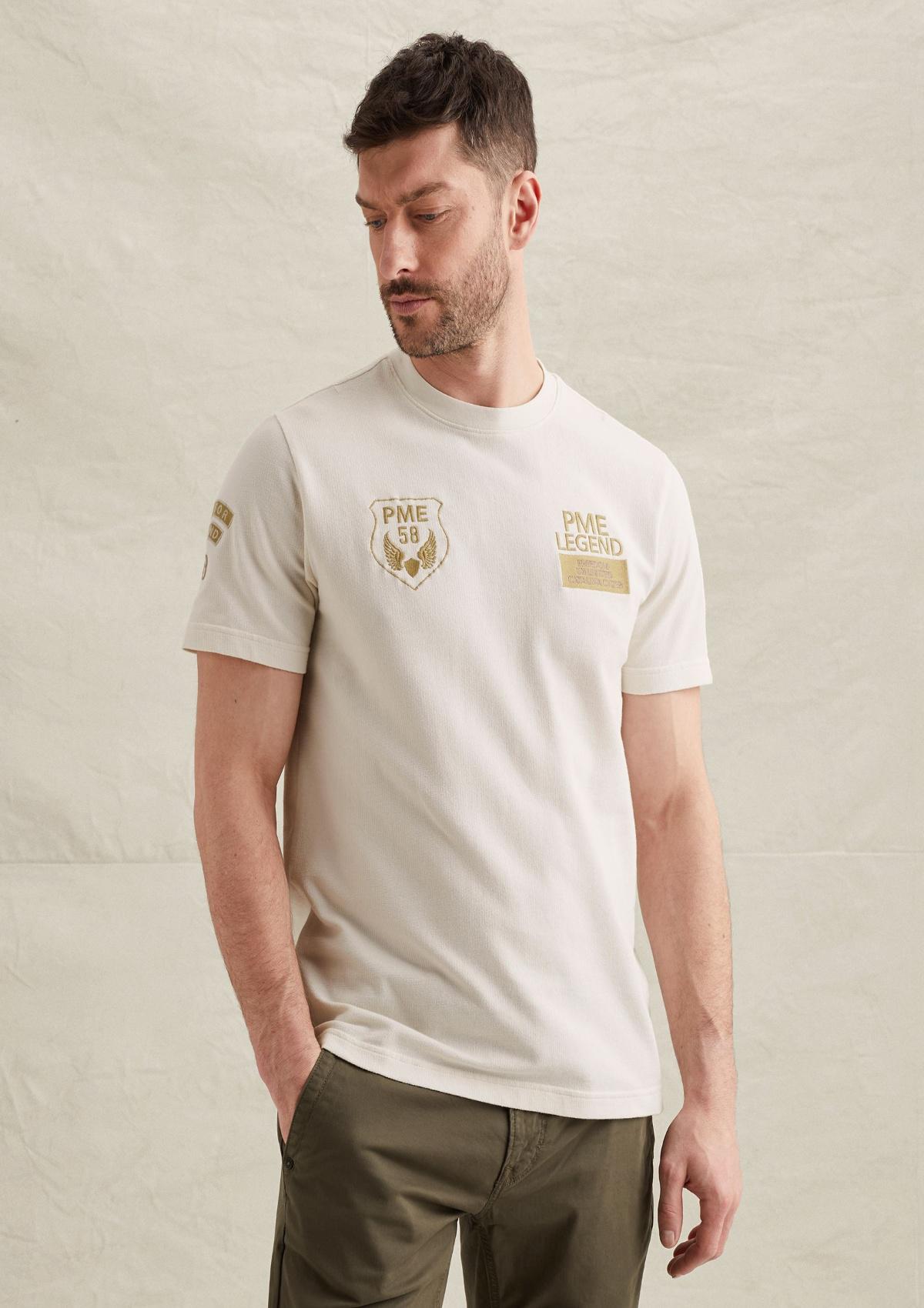 PTSS2604576 7001 | T-Shirt aus Jersey mit mehreren Badges