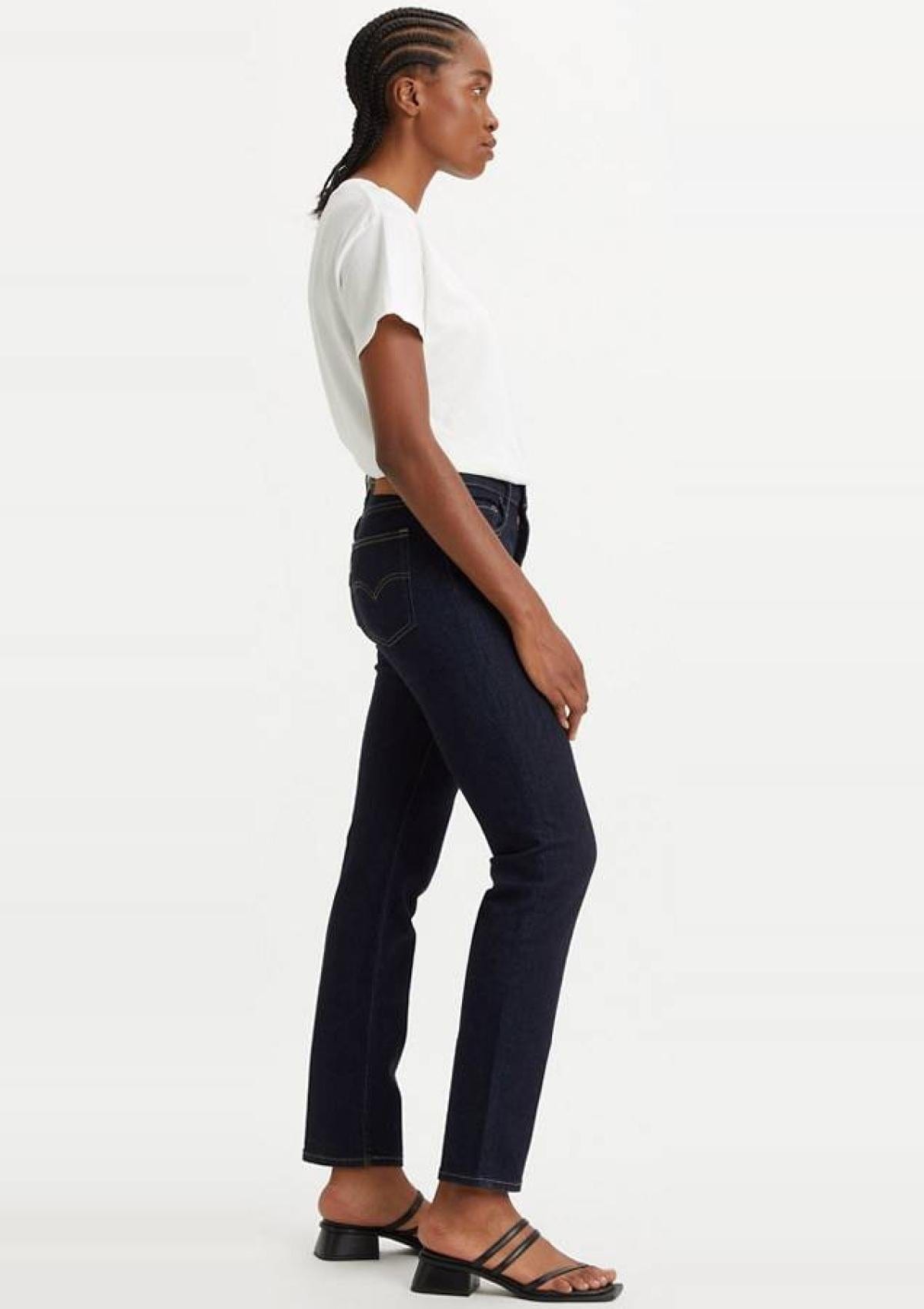 Levi's dames Jeans 724™ High Rise Straight ,Night is Black ,23W / 28L Levi's dames Jeans 724™ High Rise Straight ,Night is Black ,23W / 28L