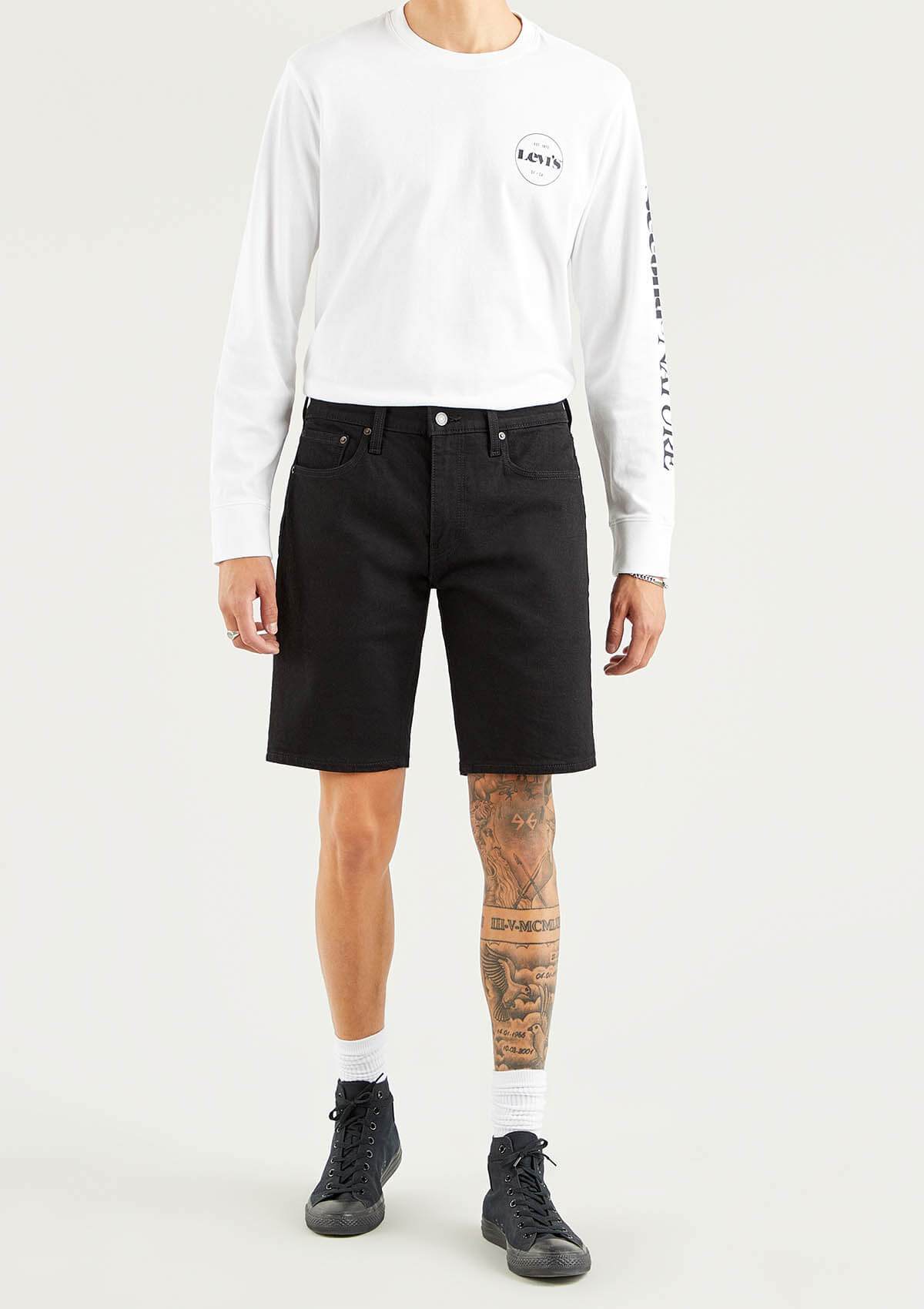 Levi Strauss H-Bermuda/Shorts 3986400370 37 | 405 STANDARD SHORT ALL BLACK A