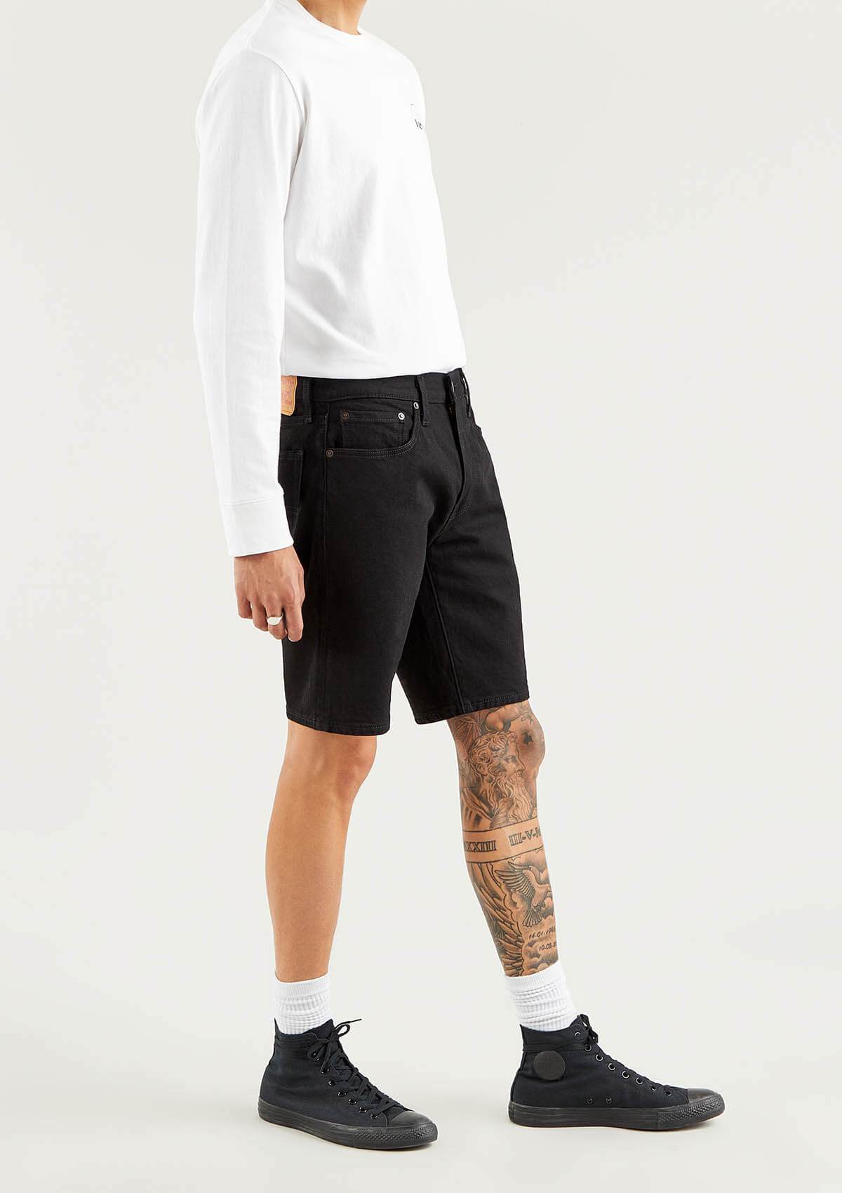 Levi Strauss H-Bermuda/Shorts 3986400370 37 | 405 STANDARD SHORT ALL BLACK A