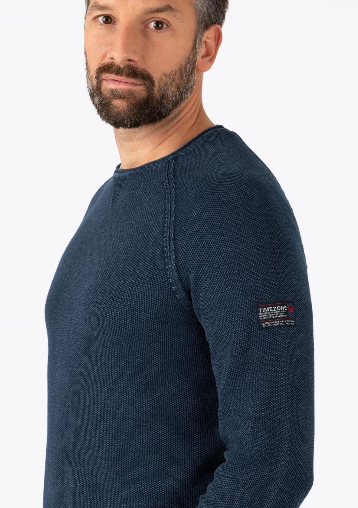 Timezone Pullover 28-10158-00-9009 3248 | Unisex MenSpiral Knit Crewneck