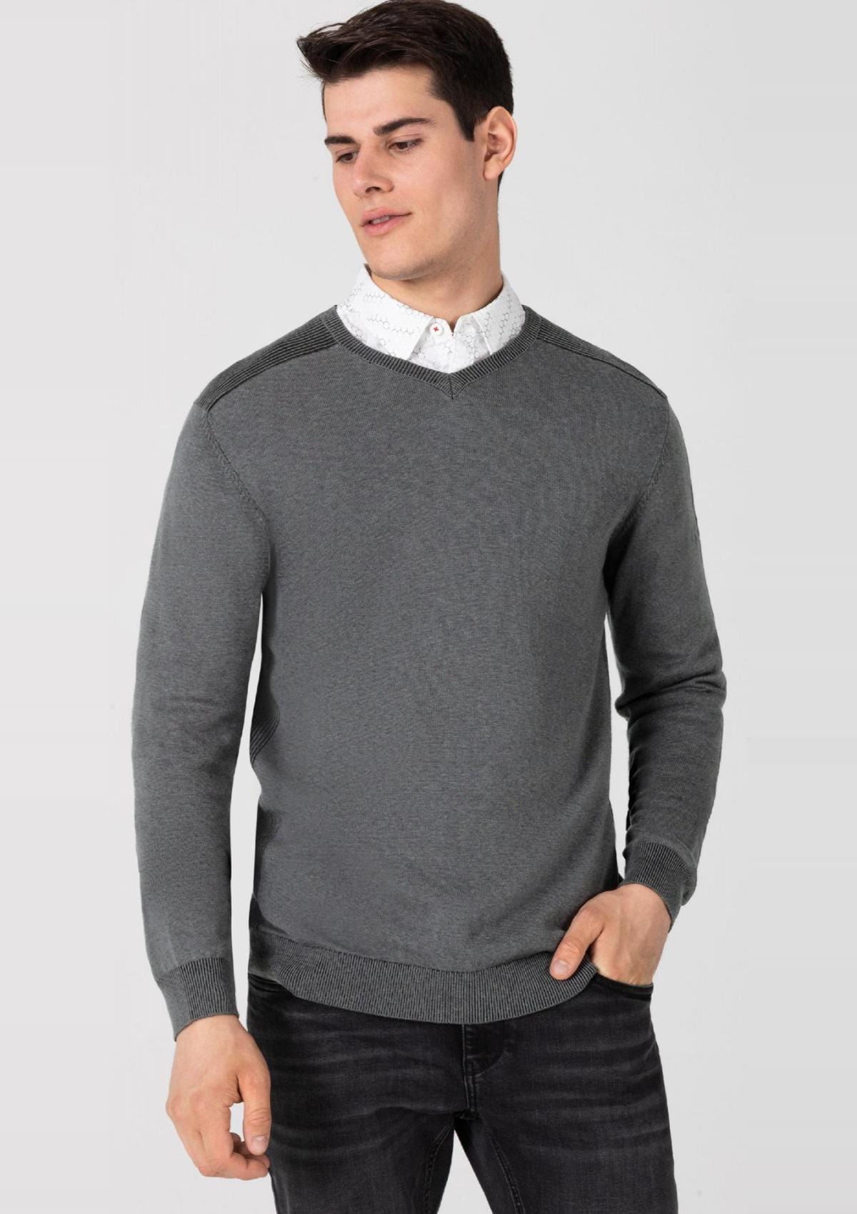 Timezone Pullover 28-10197-00-9140 4197 | Unisex MenKnit V Longsleeve