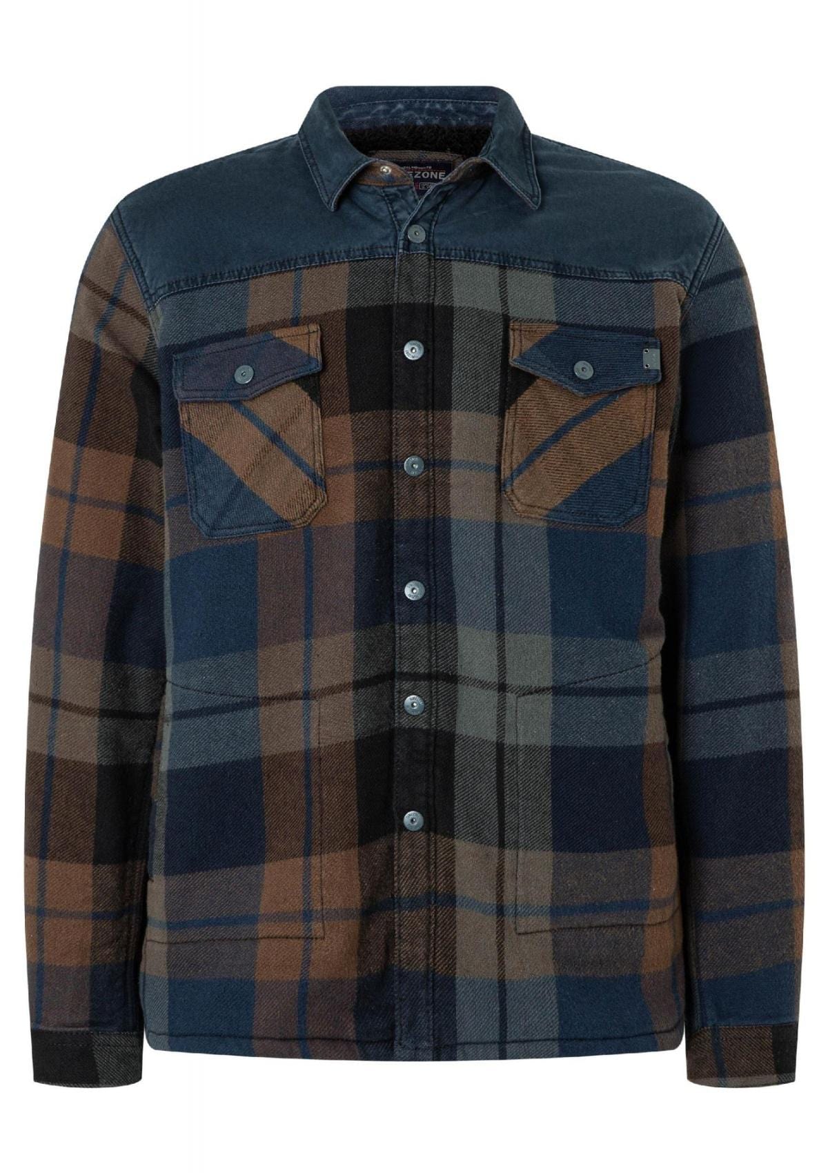 Timezone Jacken 29-10049-40-1155 8677 | Unisex MenOvershirt Fabricmix padded