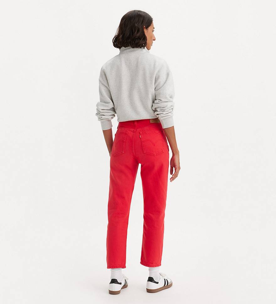 Levi's® Crop Script Red Jeans