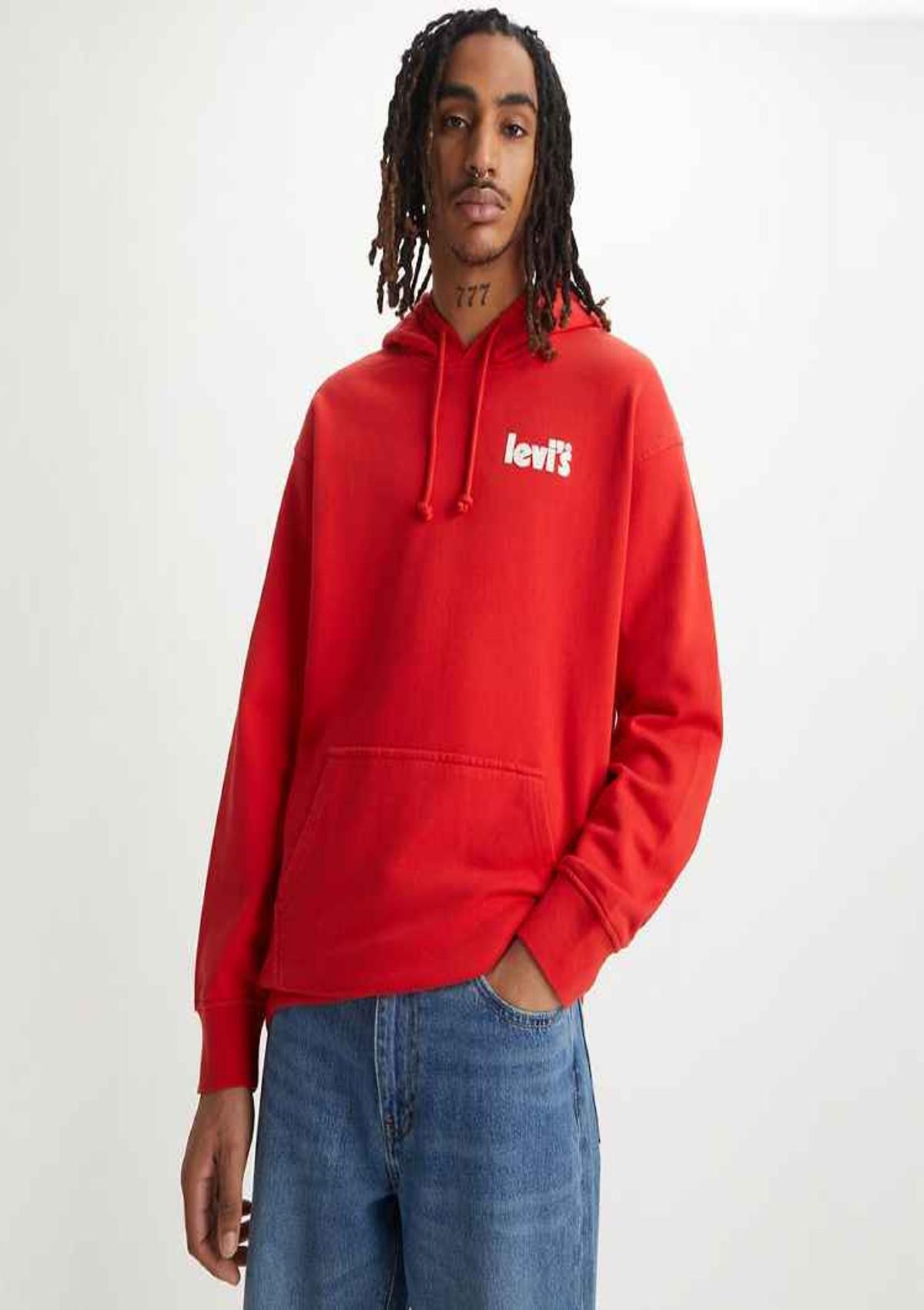 Levi Strauss Hoodies 3847901550 55 | RELAXED GRAPHIC PO POSTER HOOD
