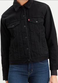 Thumbnail for Levi Strauss D-Jacken, Jeans- 3613700150 15 | EXBF SHERPA TRUCKER YES BLACK