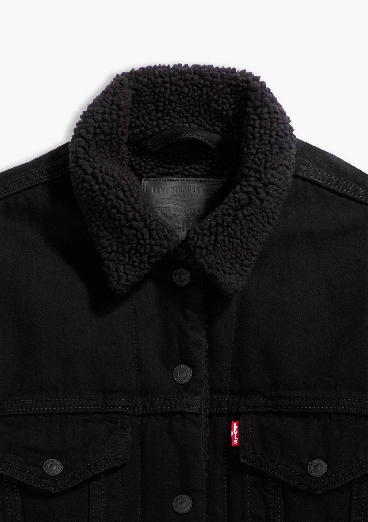 Levi Strauss D-Jacken, Jeans- 3613700150 15 | EXBF SHERPA TRUCKER YES BLACK