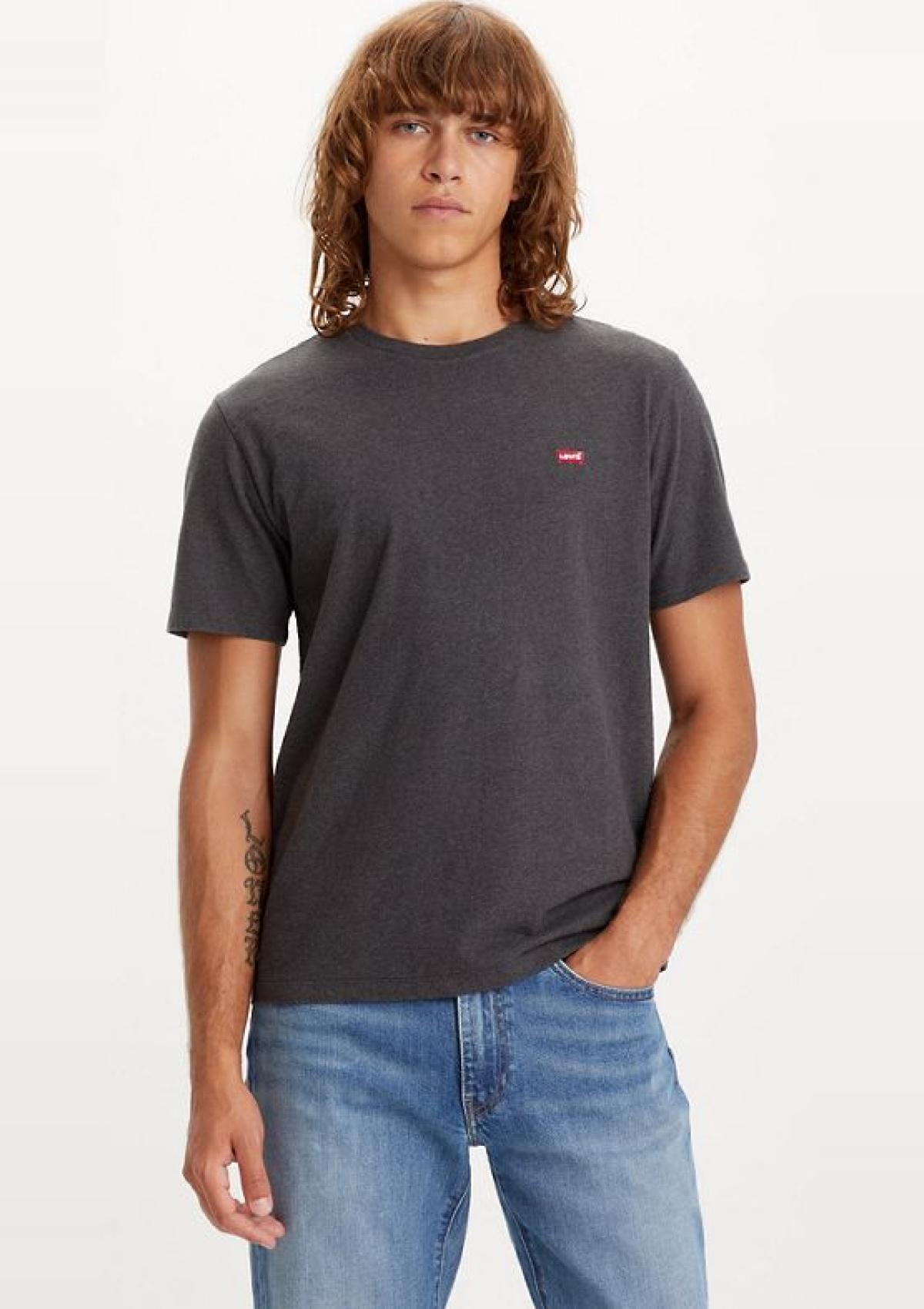 Levi Strauss T-Shirts 5660501490 49 | SS ORIGINAL HM TEE DARK CHARCO