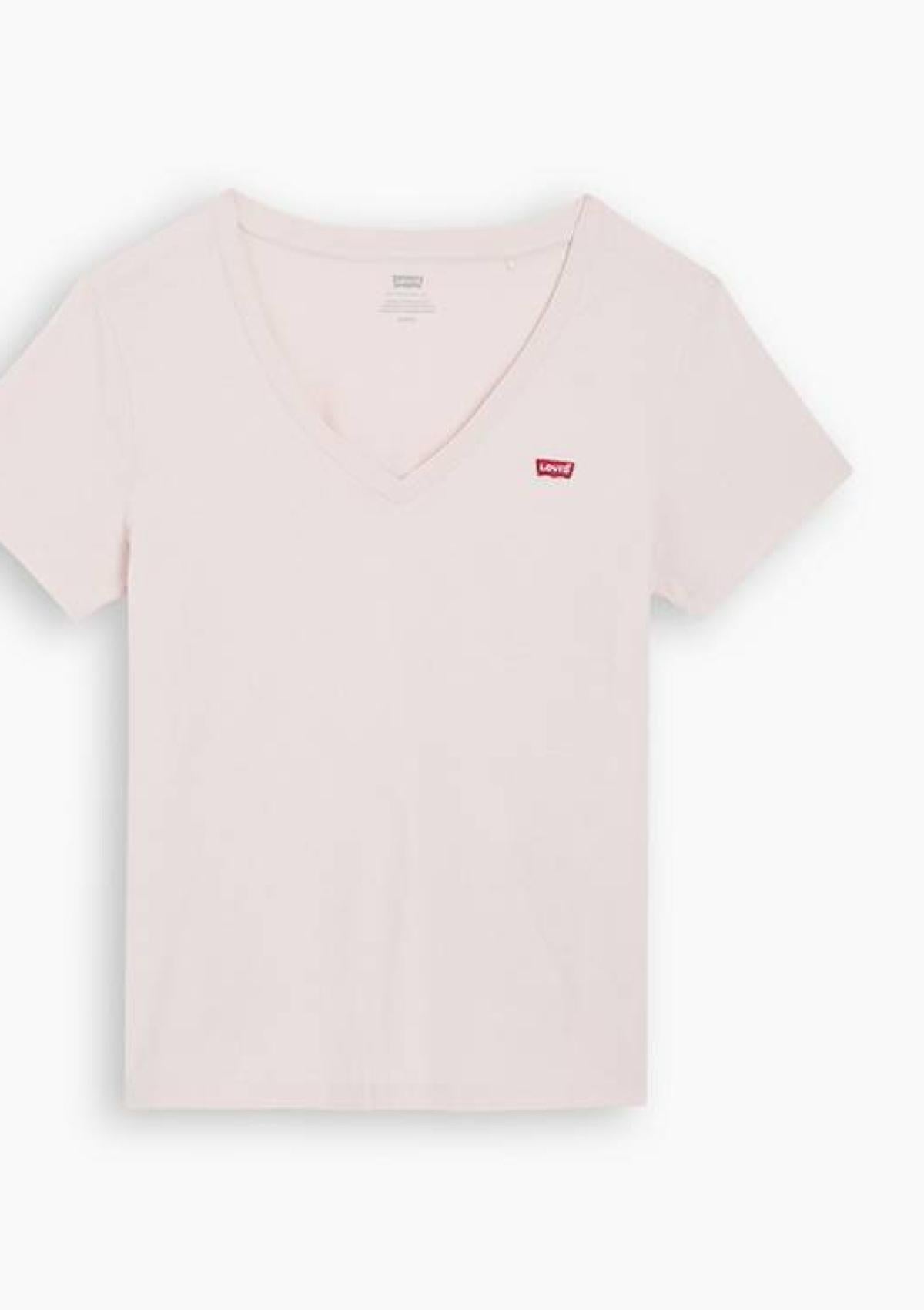 Levi Strauss T-Shirts 8534100710 71 | PERFECT VNECK MAUVE CHALK